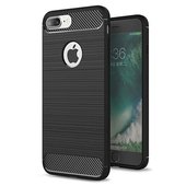 Pokrowiec Carbon Case czarny do Apple iPhone 7 Plus