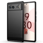 Pokrowiec Carbon Case czarny do Google Pixel 6
