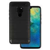 Pokrowiec Carbon Case czarny do Huawei Mate 20