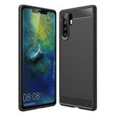 etui pancerne Pokrowiec Carbon Case czarny do Huawei P30 Pro