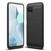 etui pancerne Pokrowiec Carbon Case czarny do Huawei P40 Lite
