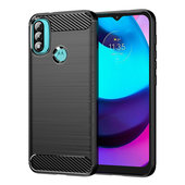 Pokrowiec Carbon Case czarny do Motorola Moto E20