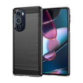 Pokrowiec Carbon Case czarny do Motorola Moto Edge 30 Pro