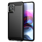 Pokrowiec Carbon Case czarny do Motorola Moto G100