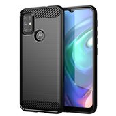 etui pancerne Pokrowiec Carbon Case czarny do Motorola Moto G30