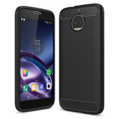 Pokrowiec Carbon Case czarny do Motorola Moto G5S
