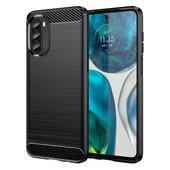 Pokrowiec Carbon Case czarny do Motorola Moto G82 5G