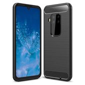 Pokrowiec Carbon Case czarny do Motorola One Zoom