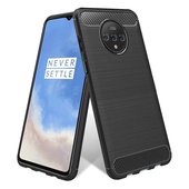 Pokrowiec Carbon Case czarny do OnePlus 7T