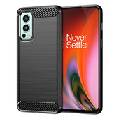 pokrowiec Pokrowiec Carbon Case czarny do OnePlus Nord 2 5G
