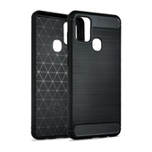 Pokrowiec Carbon Case czarny do Oppo A15