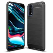 Pokrowiec Carbon Case czarny do Realme 7 Pro