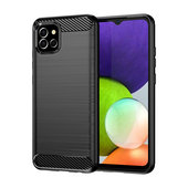 Pokrowiec Carbon Case czarny do Samsung Galaxy A03s