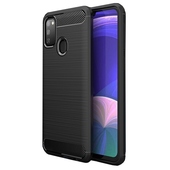 etui na ty� Pokrowiec Carbon Case czarny do Samsung Galaxy M21