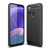 etui na ty� Pokrowiec Carbon Case czarny do Samsung Galaxy M30s