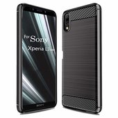 Pokrowiec Carbon Case czarny do Sony Xperia L3