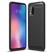 Pokrowiec Carbon Case czarny do Xiaomi Mi 10 Lite