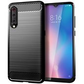 Pokrowiec Carbon Case czarny do Xiaomi Mi 9 Lite