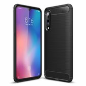 Pokrowiec Carbon Case czarny do Xiaomi Mi 9 SE
