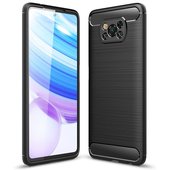 Pokrowiec Carbon Case czarny do Xiaomi POCO X3 NFC