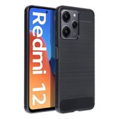 etui pancerne Pokrowiec Carbon Case czarny do Xiaomi Redmi 12