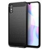 Pokrowiec Carbon Case czarny do Xiaomi Redmi 9A