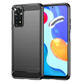 etui pancerne Pokrowiec Carbon Case czarny do Xiaomi Redmi Note 11