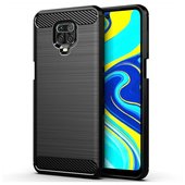 etui pancerne Pokrowiec Carbon Case czarny do Xiaomi Redmi Note 9 Pro