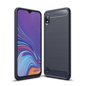 etui pancerne Pokrowiec Carbon Case niebieski do Samsung Galaxy A10