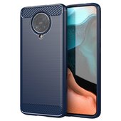 Pokrowiec Carbon Case niebieski do Xiaomi POCO F2 Pro