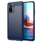 etui silikonowe Pokrowiec Carbon Case niebieski do Xiaomi POCO M3 Pro