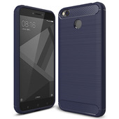 Pokrowiec Carbon Case niebieski do Xiaomi Redmi 4X