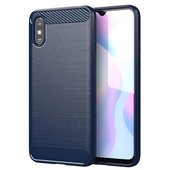 Pokrowiec Carbon Case niebieski do Xiaomi Redmi 9A