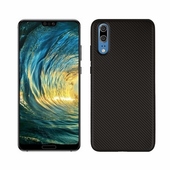 Pokrowiec Carbon Fiber czarny do Huawei P20