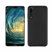 Pokrowiec Carbon Fiber czarny do Huawei P20 Pro