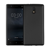 Pokrowiec Carbon Fiber czarny do Nokia 3