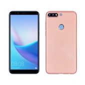 Pokrowiec Carbon Fiber r�owy do Huawei Y7 (2018)