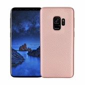 Pokrowiec Carbon Fiber r�owy do Samsung Galaxy S9