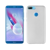 Pokrowiec Carbon Fiber srebrny do Huawei Honor 9 Lite