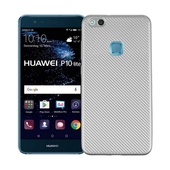Pokrowiec Carbon Fiber srebrny do Huawei P10 Lite