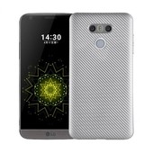 Pokrowiec Carbon Fiber srebrny do LG G6