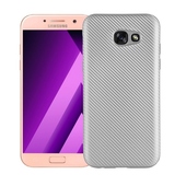 Pokrowiec Carbon Fiber srebrny do Samsung Galaxy A5 (2017)