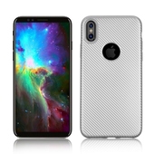 Pokrowiec Carbon Fiber srebrny do Samsung Galaxy J3 2017