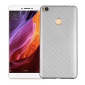 Pokrowiec Carbon Fiber srebrny do Xiaomi Mi Max 2