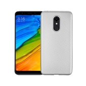 Pokrowiec Carbon Fiber srebrny do Xiaomi Redmi 5