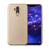 Pokrowiec Carbon Fiber złoty do Huawei Mate 20 Lite Pokrowiec Carbon Fiber złoty do Huawei Mate 20 Lite