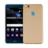 Pokrowiec Carbon Fiber z�oty do Huawei P10 Lite