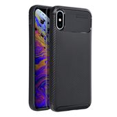 Pokrowiec Carbon Premium czarny do Apple iPhone X