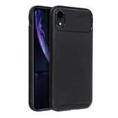 etui pancerne Pokrowiec Carbon Premium czarny do Apple iPhone XR