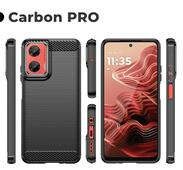 Pokrowiec Carbon Pro czarny do Motorola Moto G35 5G